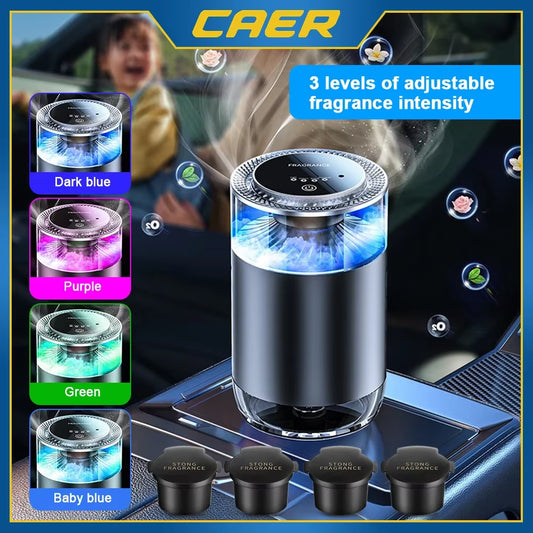 Smart Car Air Freshener Rechargeable Cloud Mist Perfume Diffuser 3 Levels Adjustable Automobile Interior Humidifier Kit